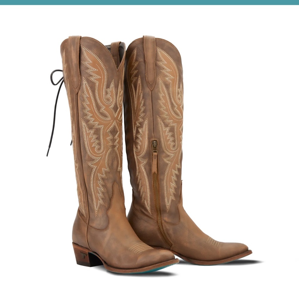 Lane (Monica) Knee-high Corset Boots